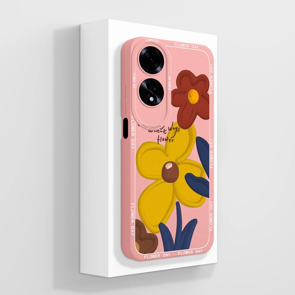 Fashionable Coloured Drawing Phone Case - Soft Silicone Anti-Drop Protective Shell