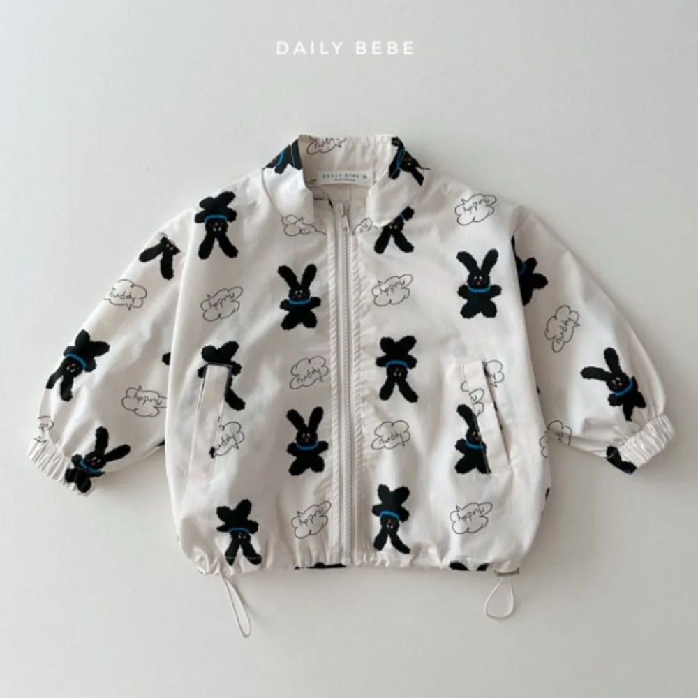 Description Picture 3 of item2025 Summer New Baby Cute Cartoon Print Coat Long Sleeve Infant Girl Sunscreen Jacket Kids Boys Zipper Coat Children Clothes