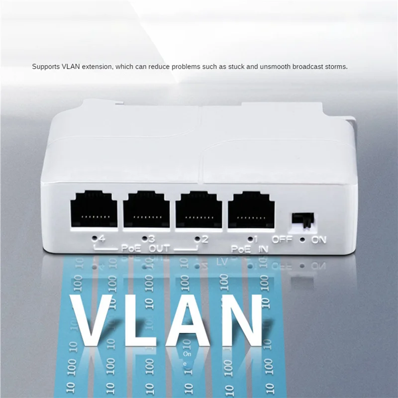 BTLIFE-4X 13포트 PoE 확장기 10/100M PoE 리피터 IEEE802.3Af IP 전송 확장기 (POE 스위치 NVR IP 카메라용)