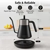 CROWNFUL Gooseneck Electric Kettle with Smart Variable Temperature Control 0.8L Hand Brew Coffee Pot 1200W Rapid Heating Kettle 6