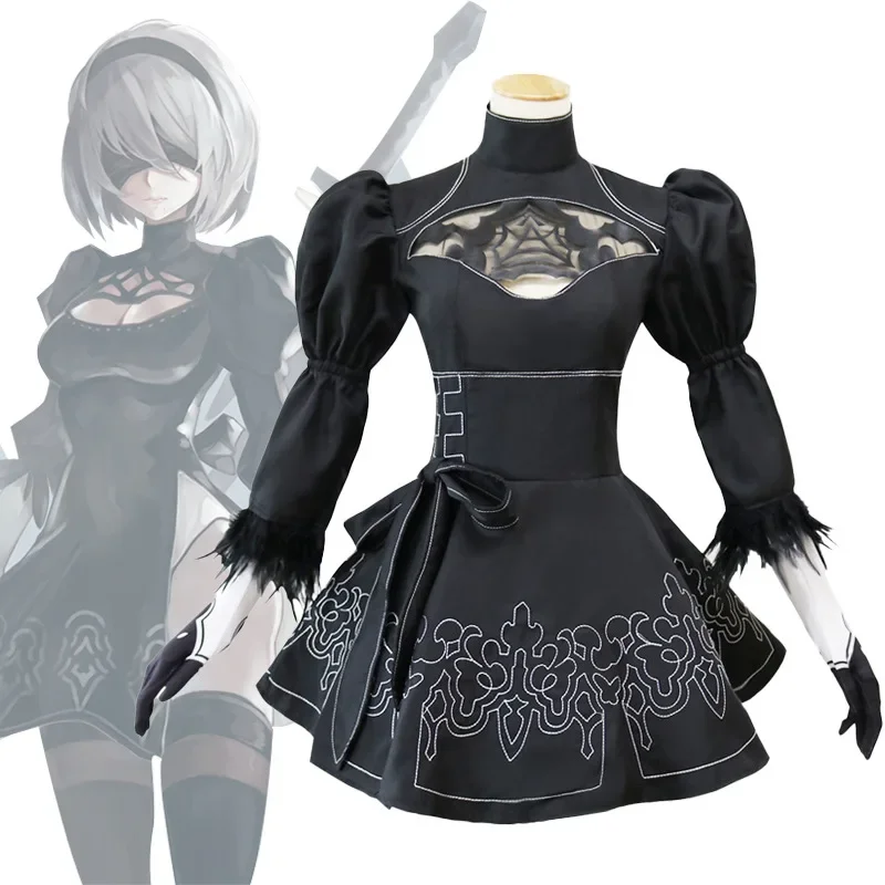 

NieR:Automata Cosplay 2b Full Set Game Anime Costume