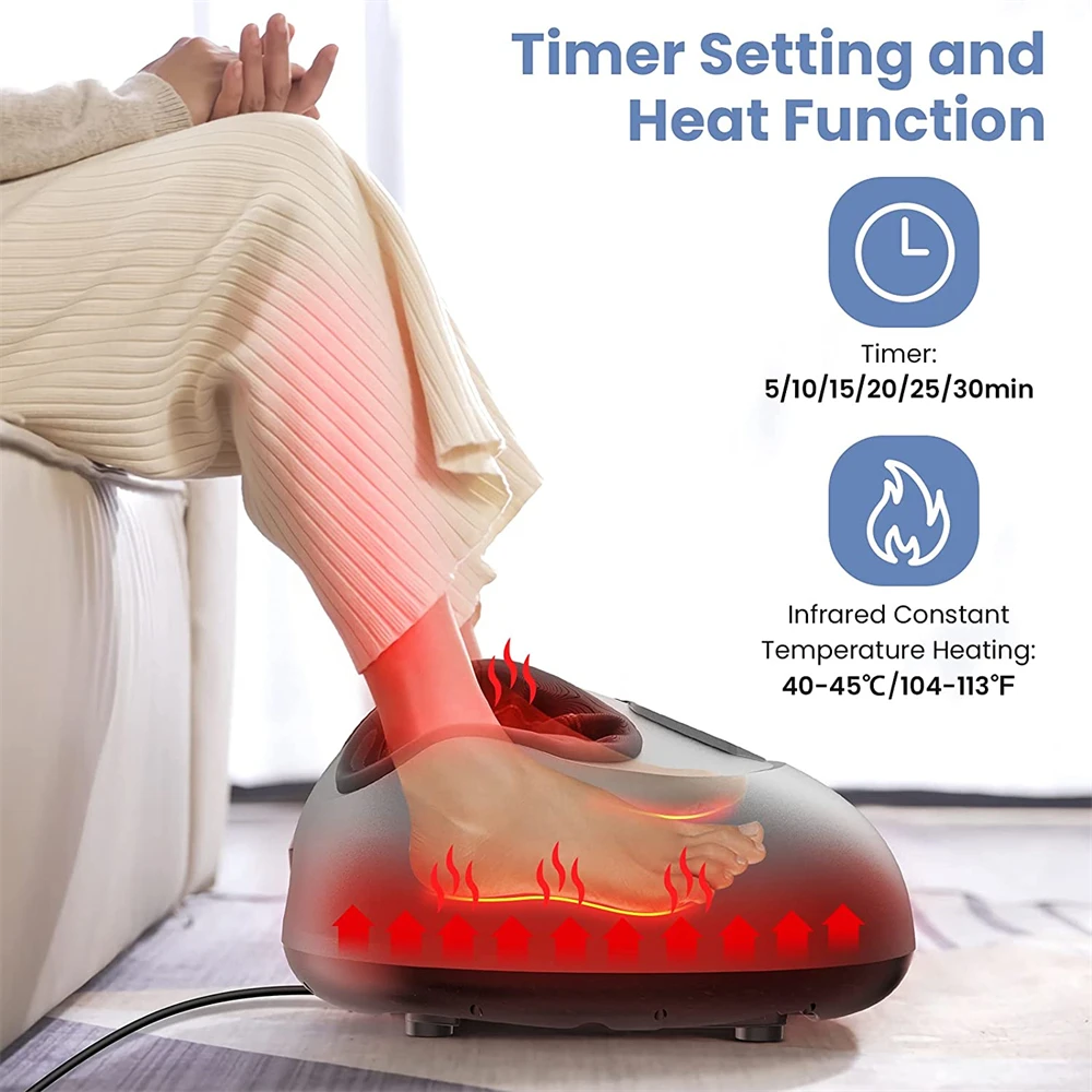 Comfier 2 in 1 Foot Massager Machine & Ottoman Foot Rest, Kneading Shiatsu  Foot and Calf Massag Vibration, Compression Massagers - AliExpress