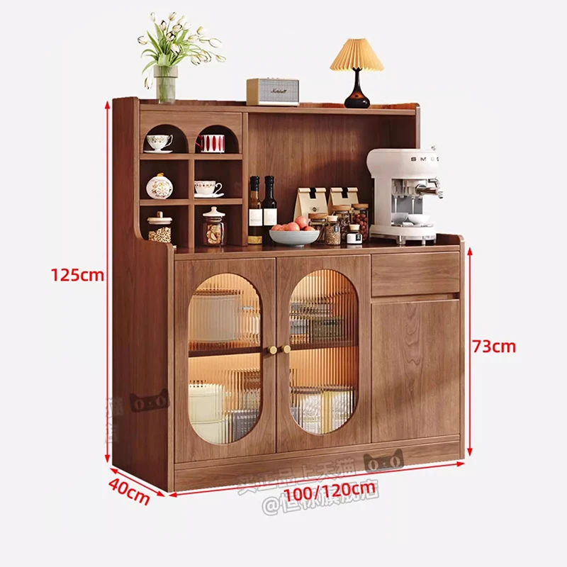 Nordic Solid Wood Sideboard Cabinet Modern Living Room Tea Water Locker Take in Simple Kitchen Furniture Arm&aacute;rio Cozinha FYSC
