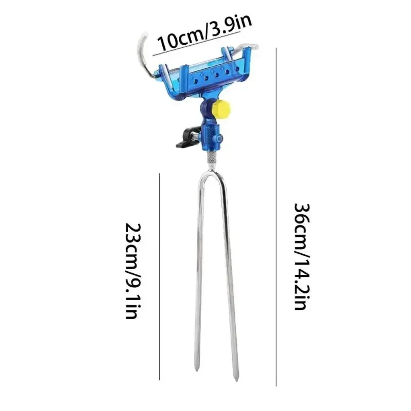 Fishing Rod Bracket 1pc Fishing Rod Ground Insertion Bracket with Rod Drop Lock and Lift Unlock