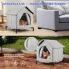 All-Season Waterproof Cat House with Ice Packs & Heating Bags, Foldable Shelter for Indoor & Outdoor Use, Available in 3 Sizes 5