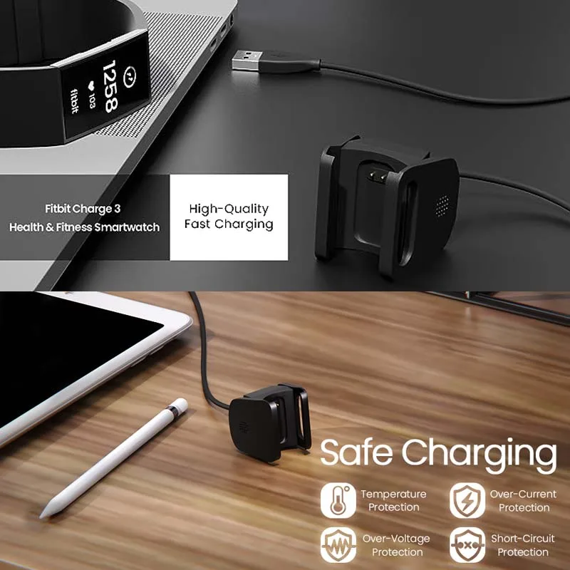 Fitbit Charge 3/Charge 4  ̺, Fitbit Charge 3/4 HR ũ ũ   ü USB  ڵ