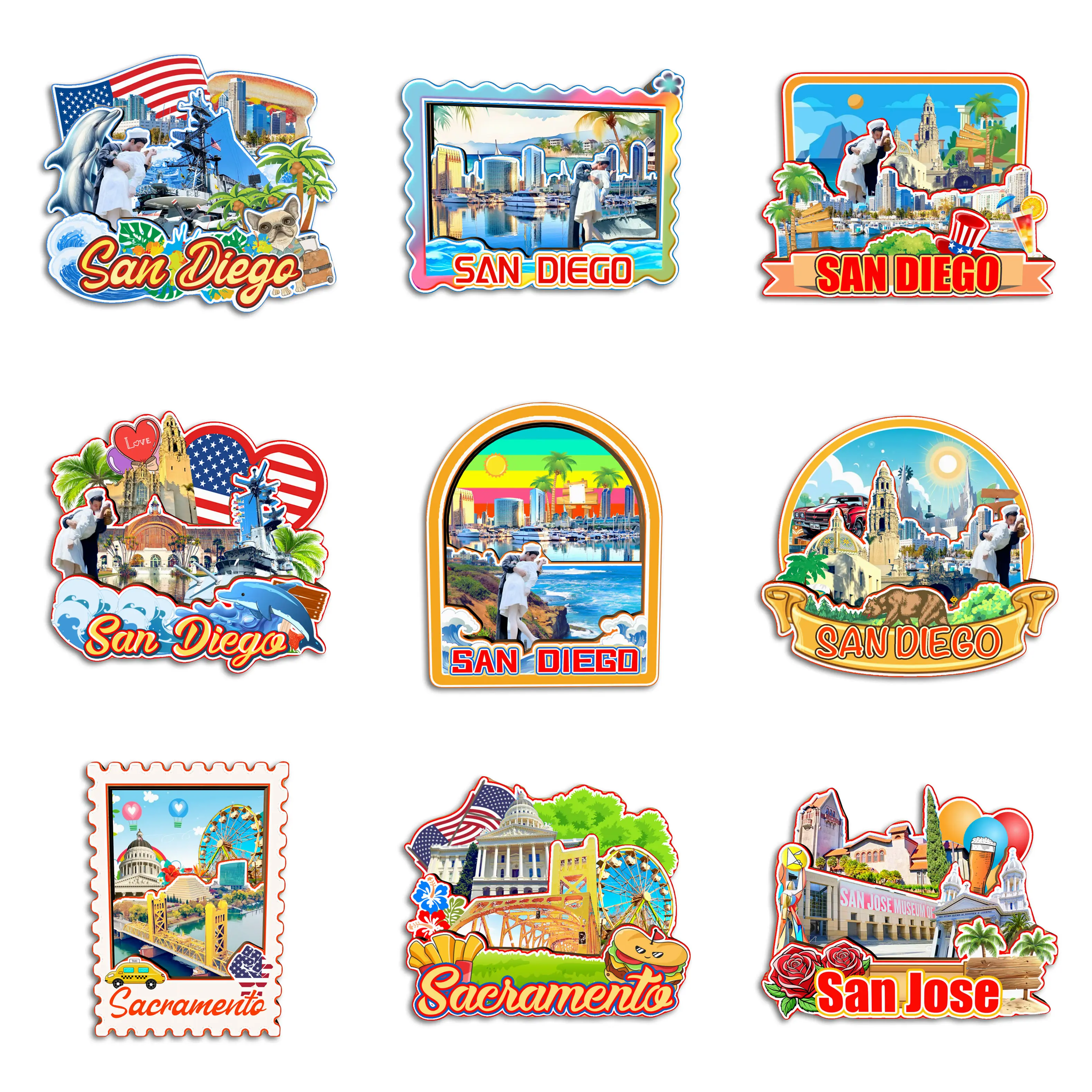 Tecate en San Diego County, California Souvenir Imanes De Nevera Iman Fridge Magnet Corazon I Love (Var. NORMAL