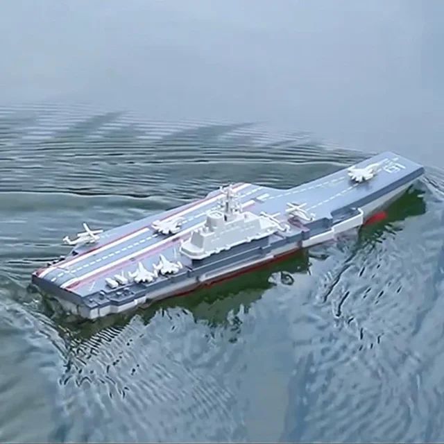 Mini RC Boat Aircraft Carrier Military Model Remote Control Ship 2.4G Electronic Wireless RC Warship Toys for Boys Kids Gifts 4