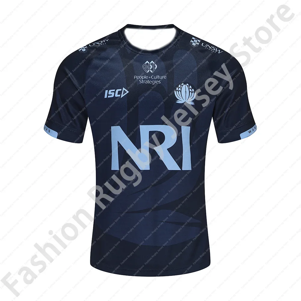 Rugby Jersey Boys Tracksuit Sportwear Home Clothes Tee Men Shirt Breathable Top Gift NSW Waratahs ISC Mens Training Jersey