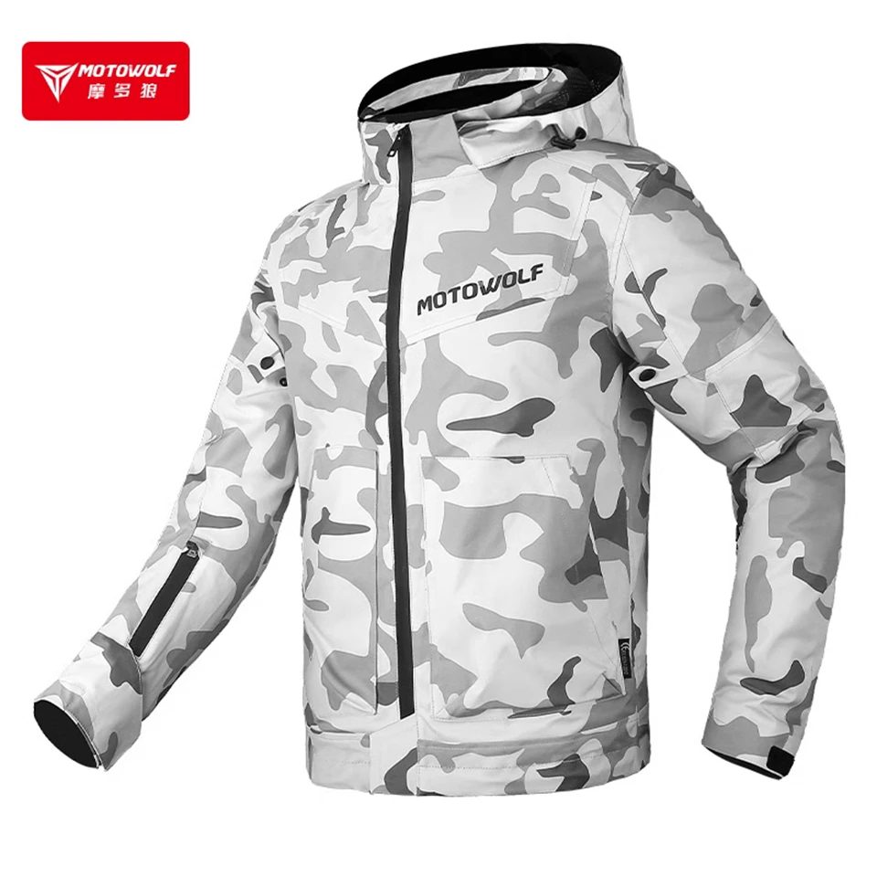 

MOTOWOLF Motorcycle Riding Clothing Windbreaker Motorcycle clothing Four seasons waterproof jacket Warm equipment