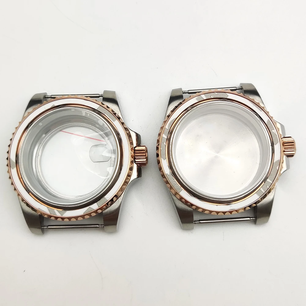 

Modified Watch Parts Sapphire Case Suitable for NH35/36 Movement for 40MM Water Ghost Rose Gold Case