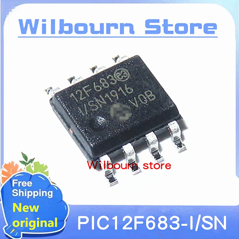 

10 шт./лот PIC12F683-I/SN PIC12F683T-I/SN 12F683 I/SN 12F683-I/SN SOP-8 новый оригинальный