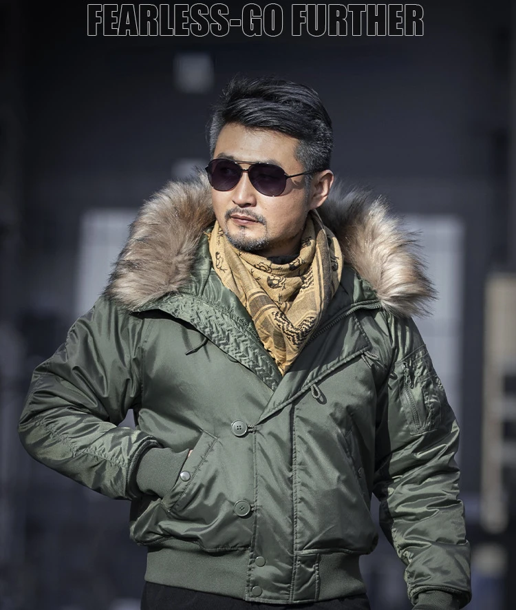 Y2K N2B cargo bomber flight jacket 短丈 44（military type