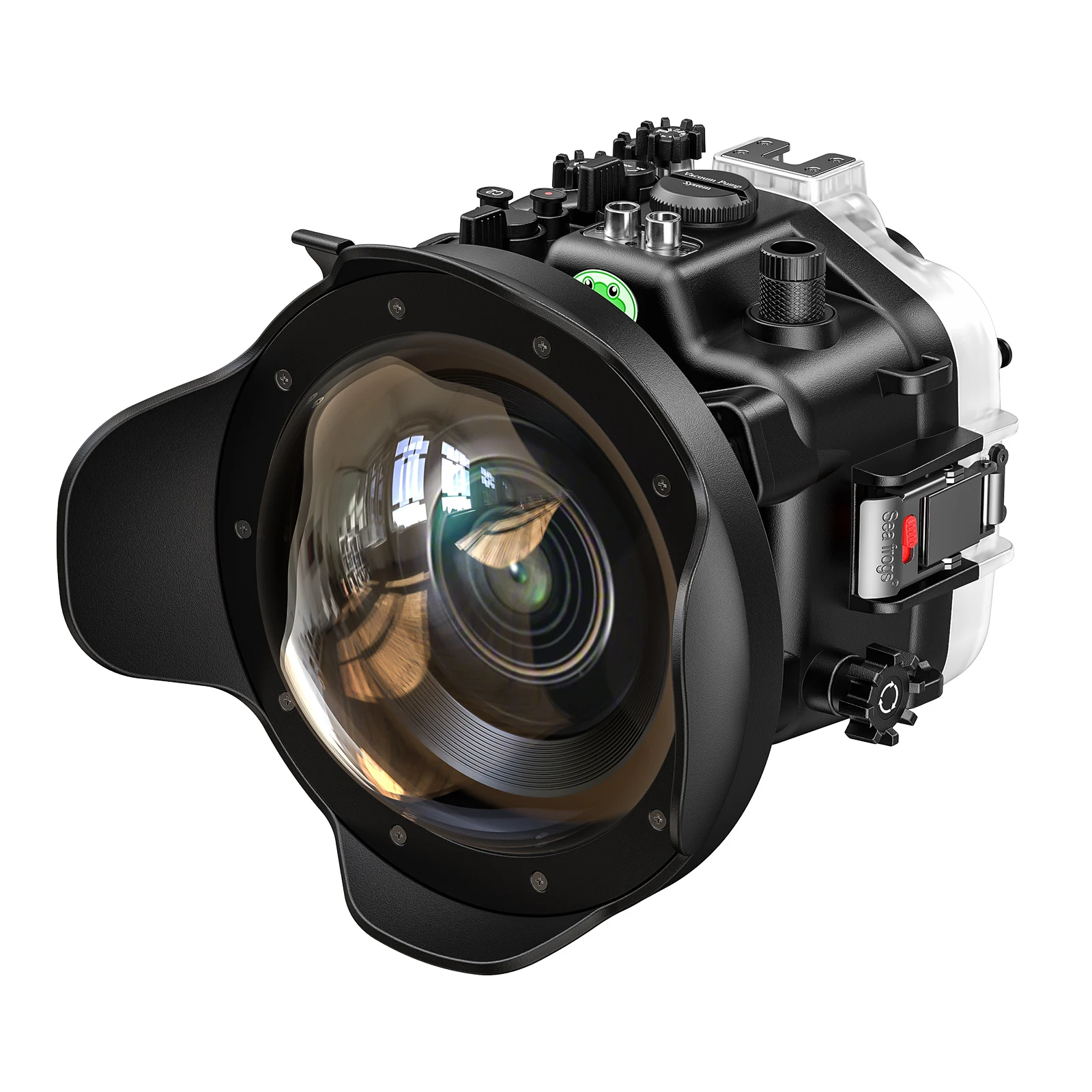 Custodia Seafrogs Per Sony A7 Rv Custodia Per Fotocamera Custodia Con Obiettivo Grandangolare Da 6 "Per Custodia Subacquea Per Obiettivo Fe F4/16-35 Z