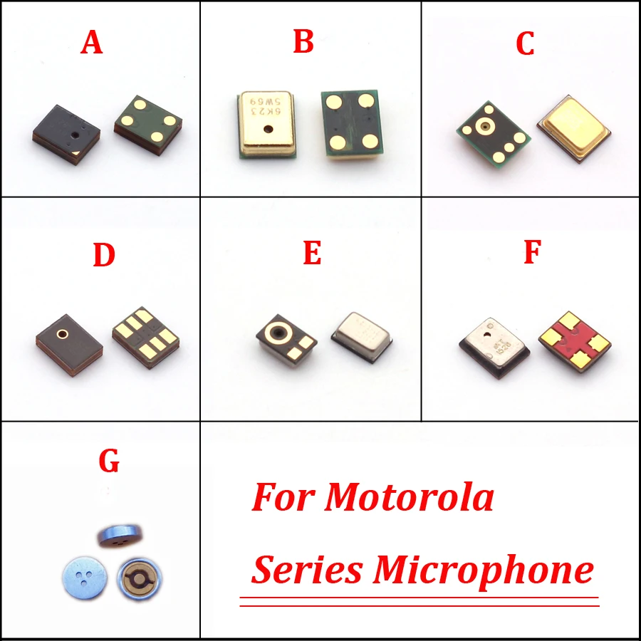 100Pcs Microfono Interno Microfono Altoparlante Per Motorola G9 G8 G7 Power G2 G6 G5S G5 G4 Plus G3 Moto E4 E5 E6 C X Z2 Z3 Play Trasmettitore