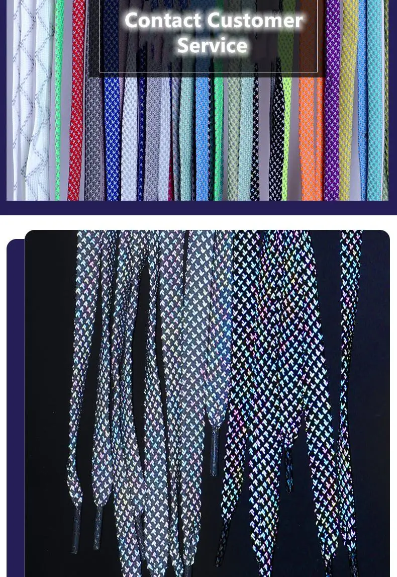 1 Paar reflektierende Schnürsenkel, flache Schnürsenkel für Turnschuhe, bunte reflektierende Schnürsenkel, leuchtende Schnürsenkel, 100/120/140/160 cm Saiten – Detail 16