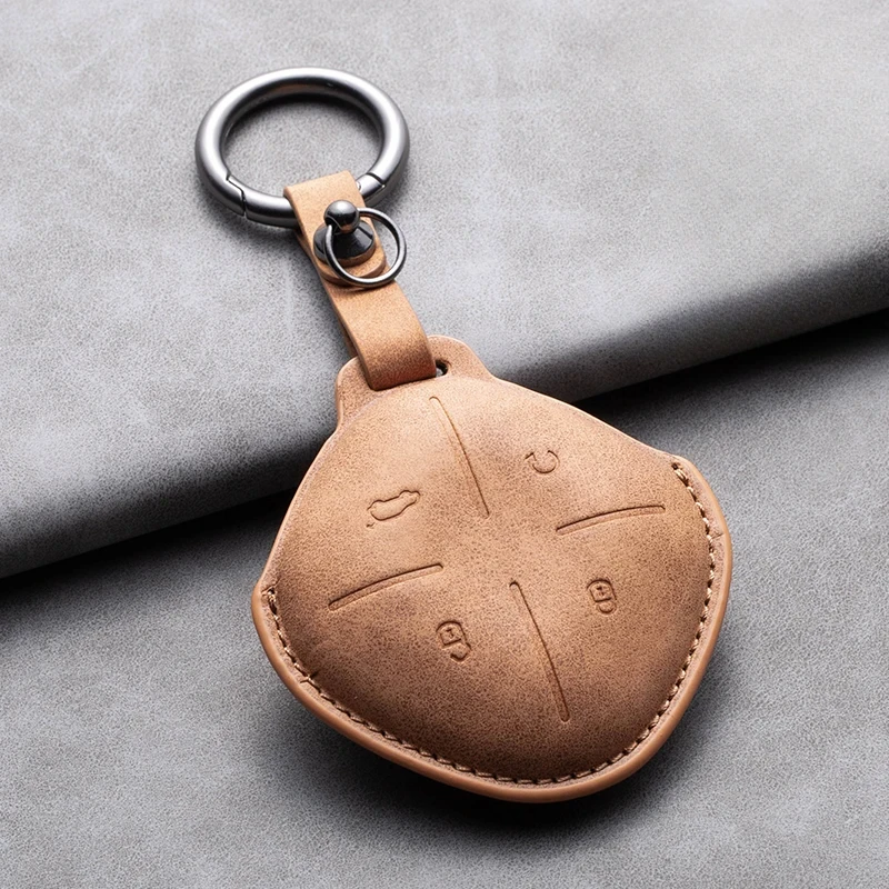 Leather Car Remote Key Case Cover Shell for Chery Jetour Dashing X-1 Plus DTC IDM Auto Key Fob Protection Keychain key case key case cover car key shell remote control case cover