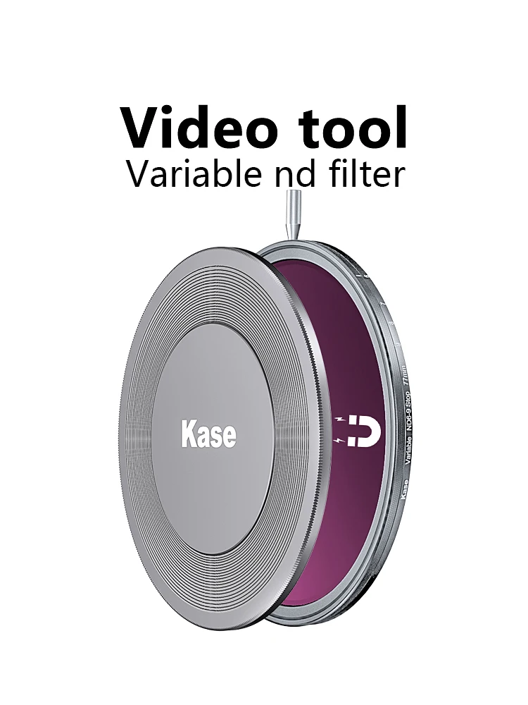 Kase Magnetico Antiurto Rotondo 95mm ND1000 Filtro Vetro Ottico per Armatura 100mm Supporto Filtro 10 Stop