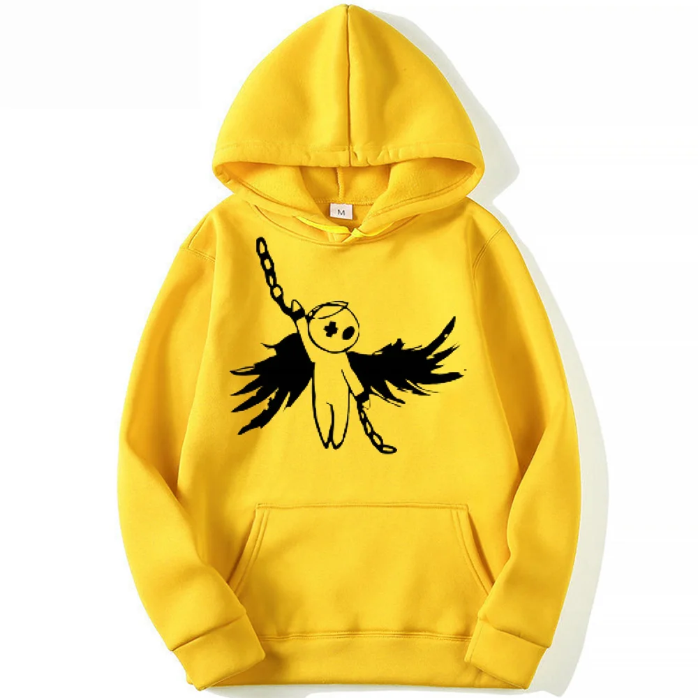 

Four Seasons Adult Men'S Outdoor Leisure Sports Hoodie Creative Doll Pattern 2d Printed Loose Youth Trend Multi-Color Pullover