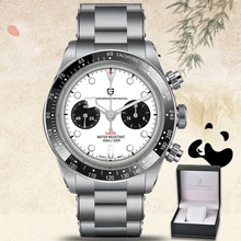 PAGANI DESIGN nowy kwarc zegarek dla mężczyzn japonia Sapphire 10Bar wodoodporny zegarek na rękę BB Panda Retro 40MM chronograf ekskluzywny zegarek tanie i dobre opinie 20cm BIZNESOWY QUARTZ NONE Składane bezpieczne zapięcie CN (pochodzenie) STAINLESS STEEL 13mm SZAFIROWY KRYSZTAŁ Kwarcowe zegarki