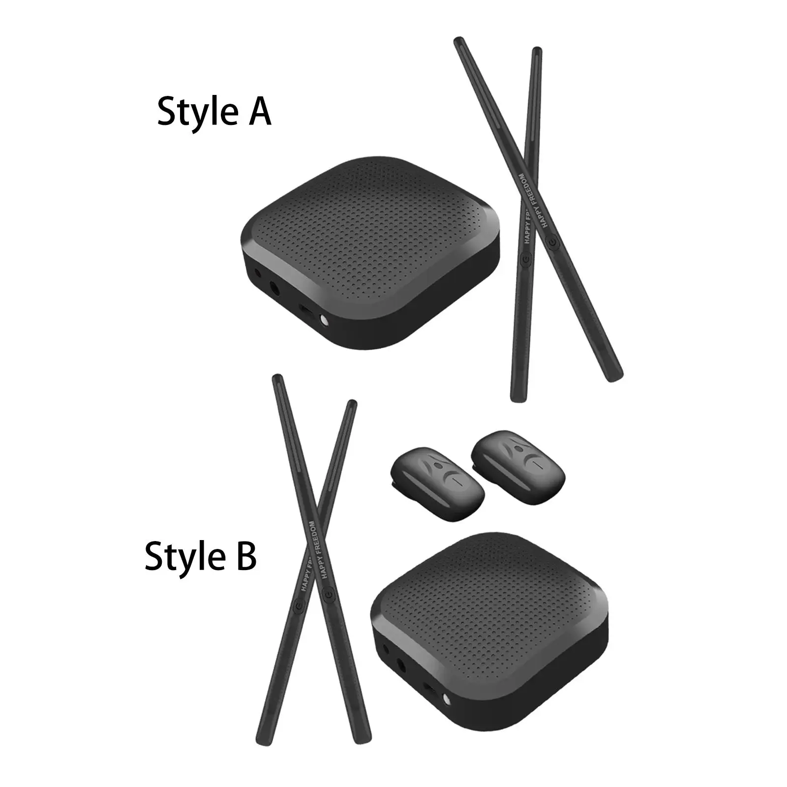

Air Drum Sticks Quiet Portable Support Headphones Electronic Drum Set for Practice Music Lover Christmas Home Outdoor