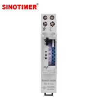 110-250V 16A Quartz Mechanical Timer 24 Hours Programmable Din Rail Relay 15 Minutes Interval Time Switch Gauge Instruments 1