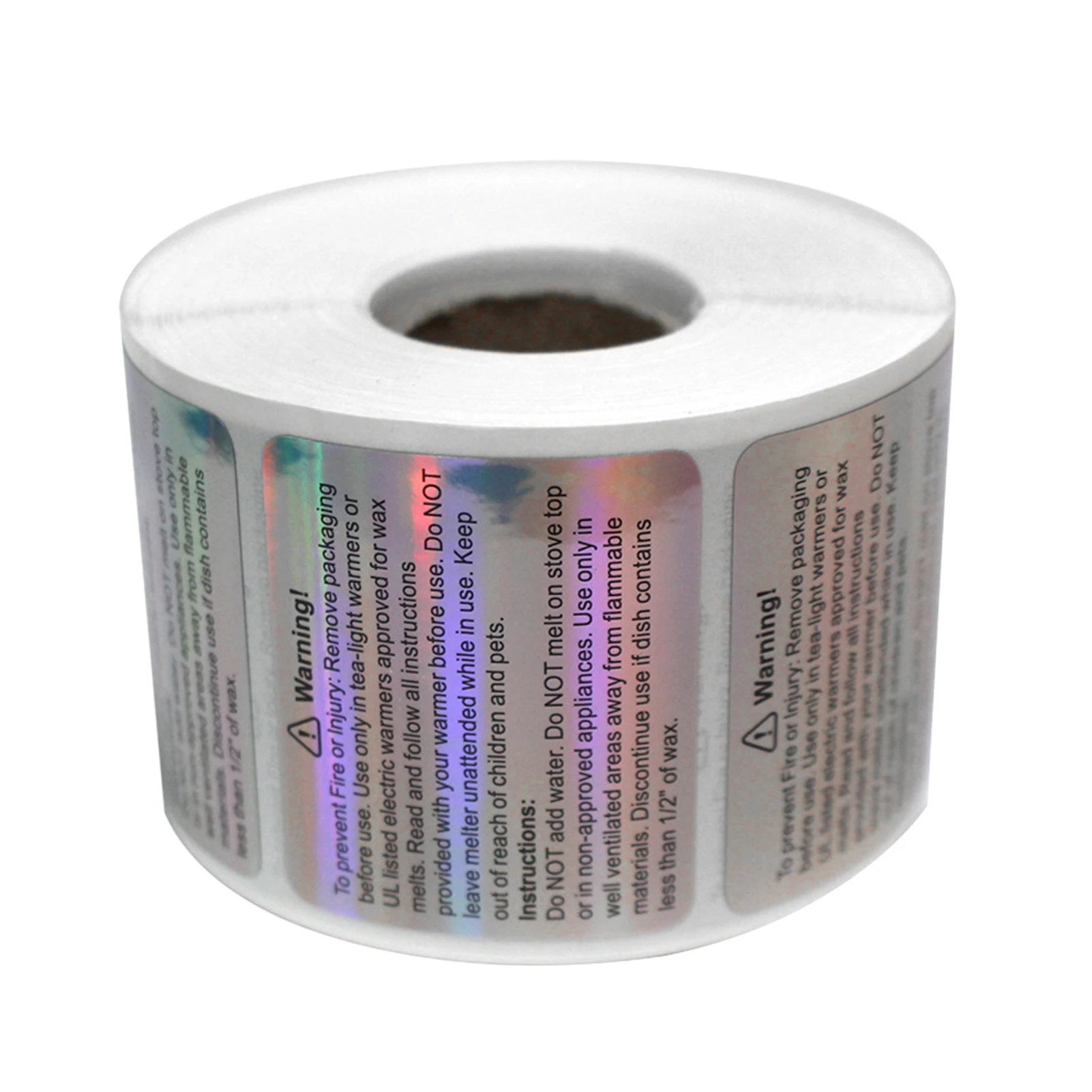 600pcs/roll Accessories Safety Sticker Candle Warning Label Oilproof Jar Self AdhesiveMelting 1.8x1.5 Inch Vow Waterproof