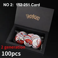 100/160pcs Pokemon Tazos 1/ 2 Generation Strokes Box 3D Round Square Collection Cards Album Trainer Pogs Cheetos Chipitaps - Image 5
