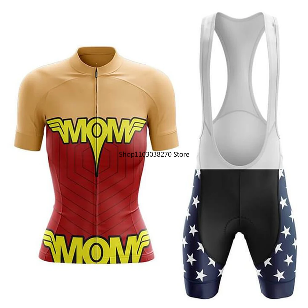 

Футболка и шорты для езды на велосипеде Wonder Mom, гелевые дышащие комплекты одежды для горных велосипедов, дорожный костюм, лето