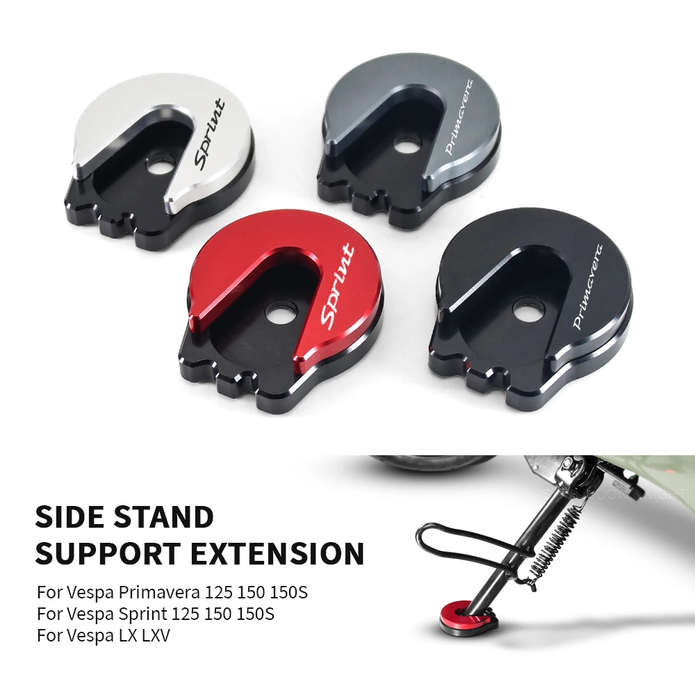 For Vespa Primavera Sprint 125 150 150S LX LXV Motorcycle Accessories Kickstand Side Stand
