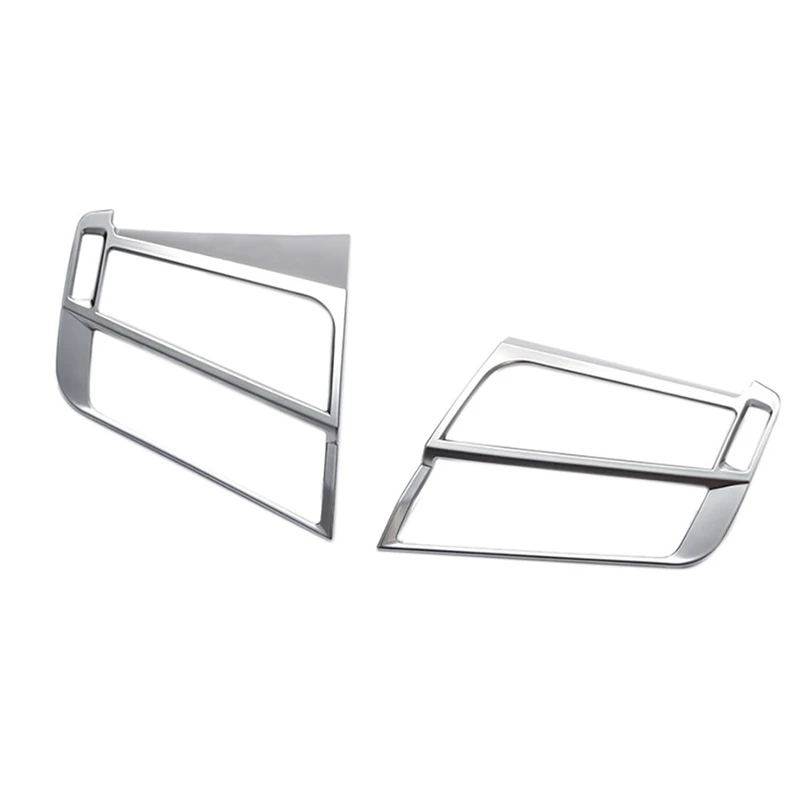 2Pcs Car Side Air Condition Cover Trim Air Vent Frame Cover Trim Per Bmw X5 X6 F15 F16 2014-2018