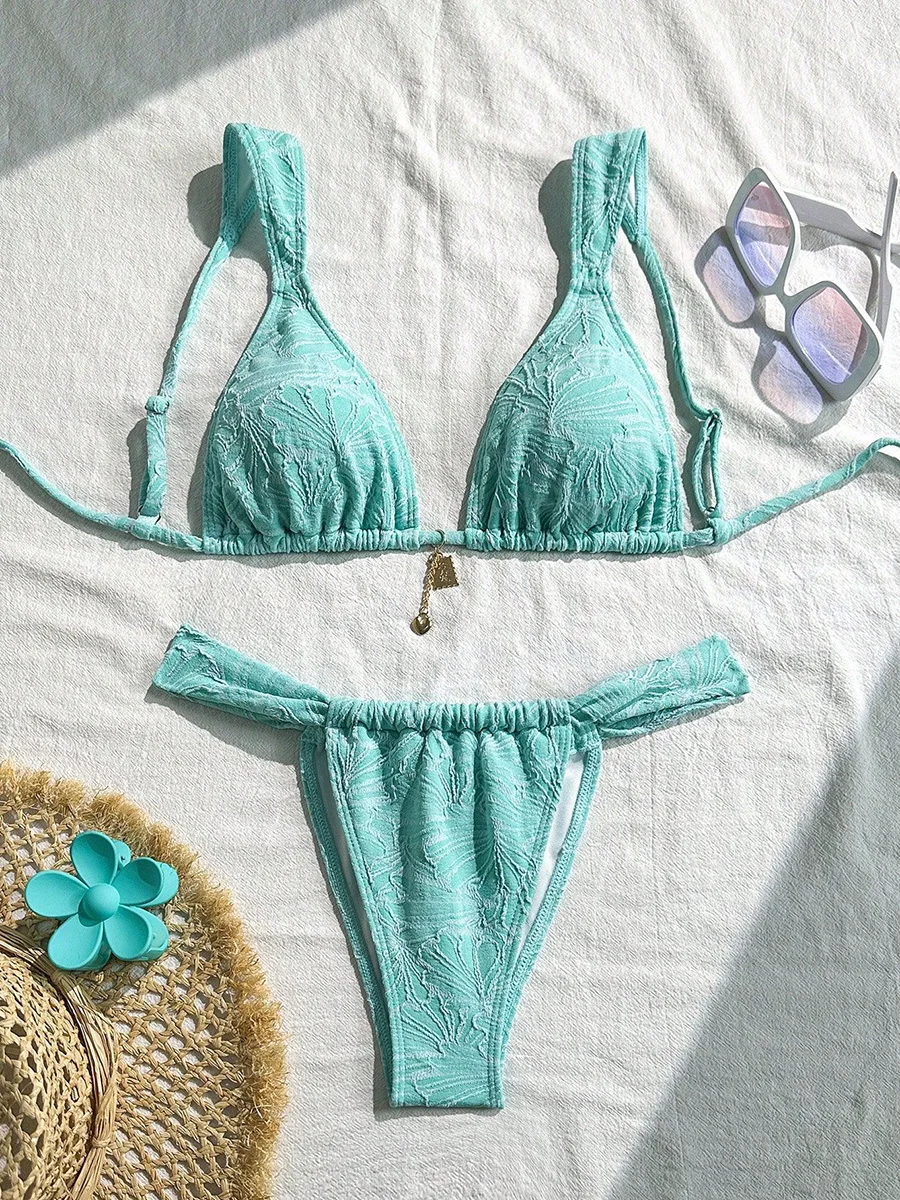 XS - L Printed High Cut Bikini Women Swimwear Female Swimsuit Two-pieces Bikini Set Brazilian Bather Bathing Suit Swim Beachwear 5