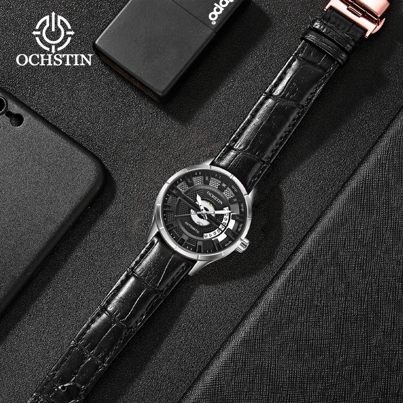 Ochstin New 2024 Master Series Business Luxury Waterproof Watch Fully Automatic Mechanical Movement Men's Mechanical Watch