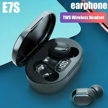 E7S TWS Waterproof Wireless Headphones Bluetooth Earphone Control Sport Headset Microphone Music Earphone Work On All Smartphone