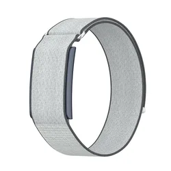 Enhanced Nylon Sport Band - Adjustable Breathable Fitness Tracker Strap with Loop Design - Bicep Band (Grey)