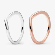 

Authentic 925 Sterling Silver Polished Wishing Bone Laminated Ring Is Suitable For Women's Engagement Jewelry Anniversary