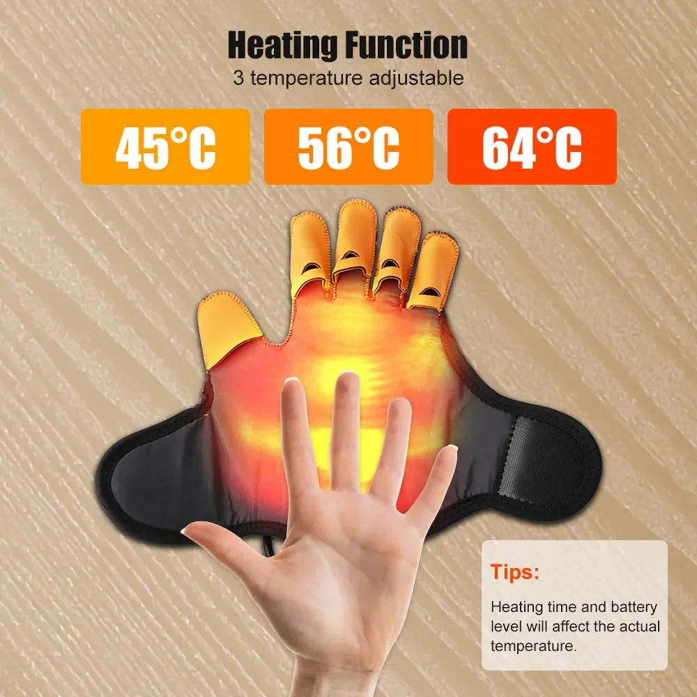 Heated Rehabilitation Robot Gloves Hemiplegia Stroke Rehabilitation Training Device Finger & Hand Function Workout Recovery Tool 3