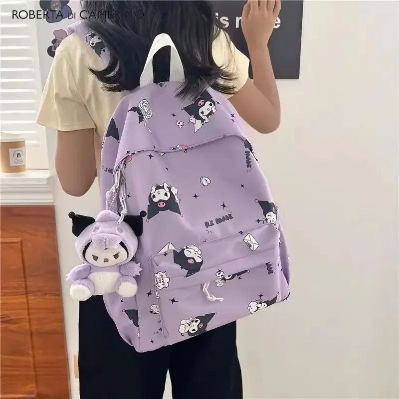 

2024 New Backpack Kuromi Pochacco Junior High School Women's Campus Easy High Capacity Schoolbag Kawaii wholesale