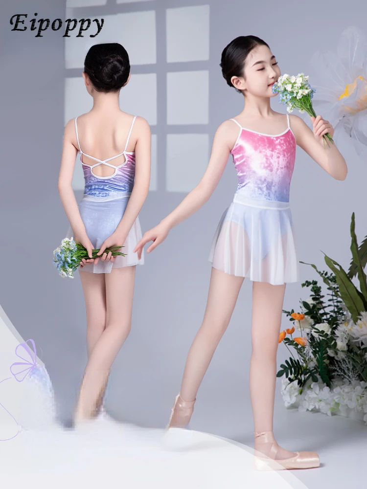 

Dancing Dress Children's Women's Sling Gym Outfit Summer New Ballet Practice Clothes Art Exam One-Piece Base Training Shapewear