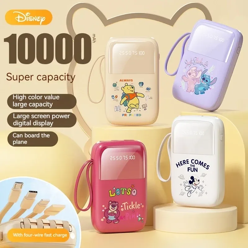 

Портативное зарядное устройство Disney Stitch, 10000 мАч, с кабелем