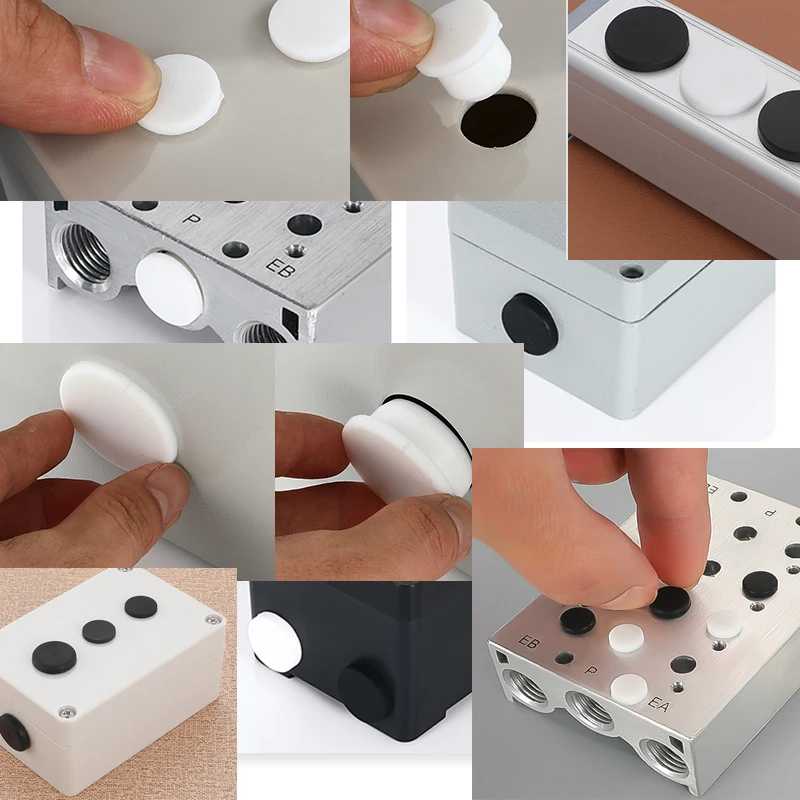Rubber Plug Silicone Rubber Plug 4mm5mm6mm8mm9mm10mm12mm14mm16mm Joint Hole Ring Pipe Cap