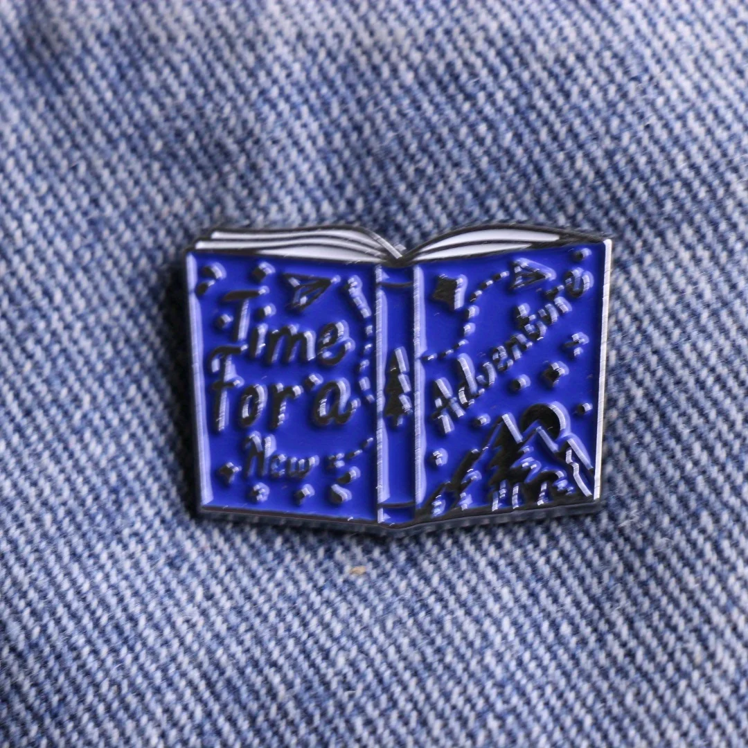 Enamel pin backpack lapel brooch chest pin clothing metal chest pin gift for friends.