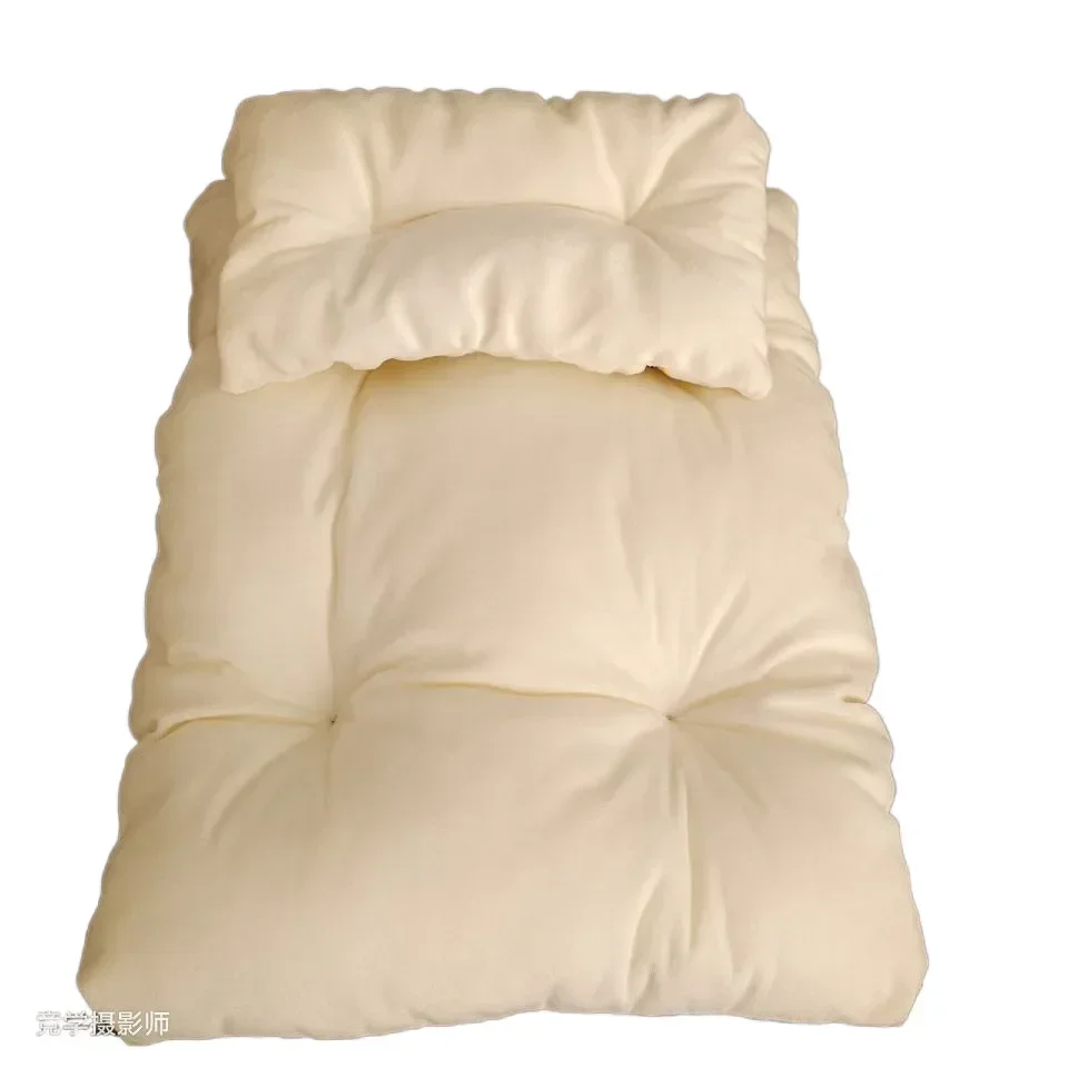 Yenidoğan Çocuklar Büyüme Hatıra Stüdyo Aksesuarları 1 adet Retro Rattan Beşik Bebek Yastığı Fotoğrafçılık Aksesuarları Bebek Fotoğraf Çekimleri için