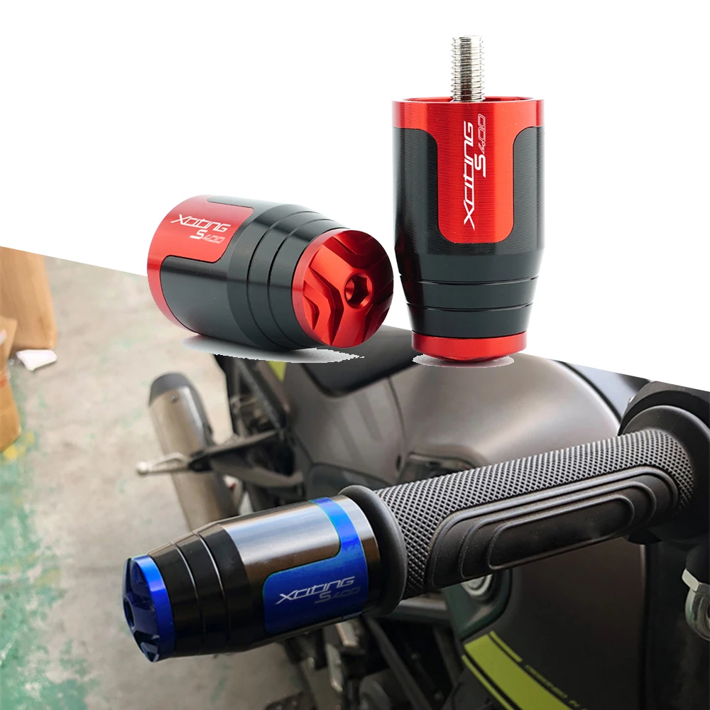

С логотипом 7 цветов для мотоцикла KYMCO xquos400 CNC, алюминиевые аксессуары, концы руля, ручки, захваты, колпачки