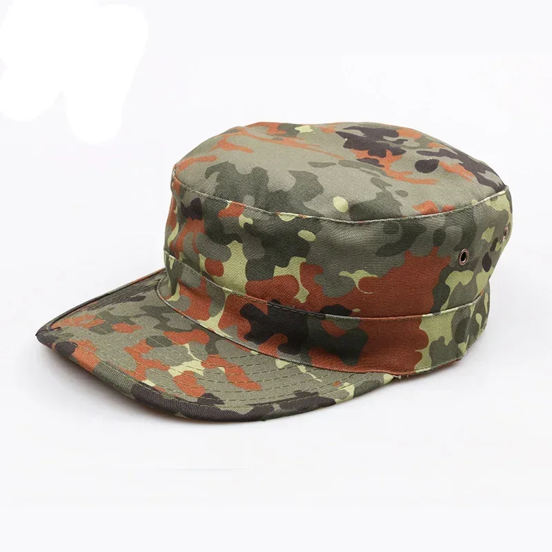 Tactical Training Flecktarn Camouflage Cap Men Fishing Hiking Baseball Cap Unisex Paintball Flat Hats