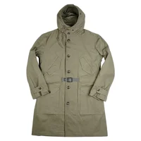 WW2 US unifor M47 Windproof American Soldier Jacket Casual Training windproof Men's long loose coat 1