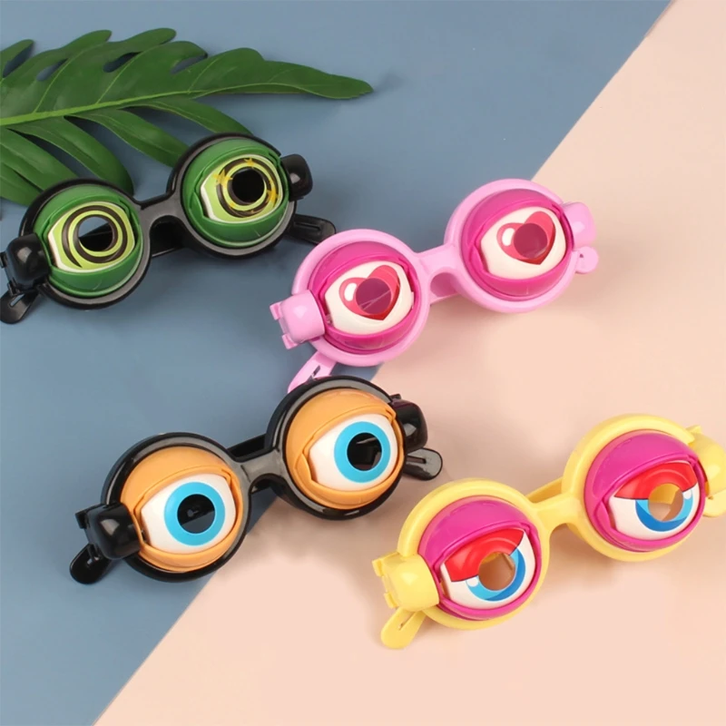 

Crazy Eyes For Kids Funny Prank Glasses Toys Horror Eyeball Dropping Glasses Crazy Eyes Toy for Halloween Chrismas Party Gift