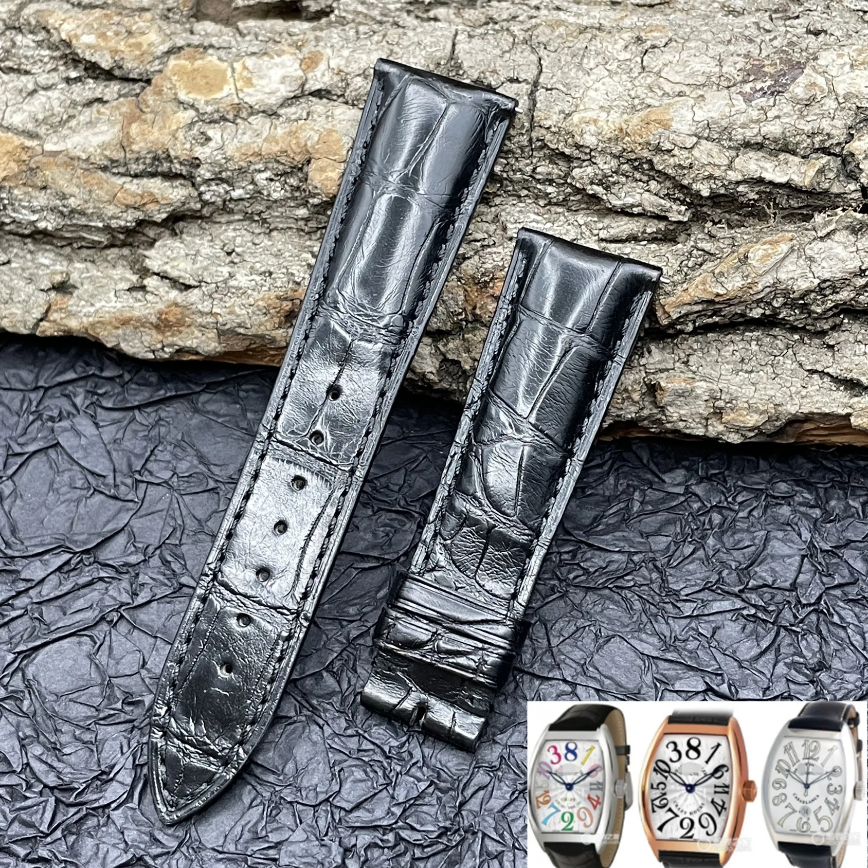 

Ремешок из крокодиловой кожи для часов Pure FM Famulan Frank Muller серии 8880 7880, 20 22 мм