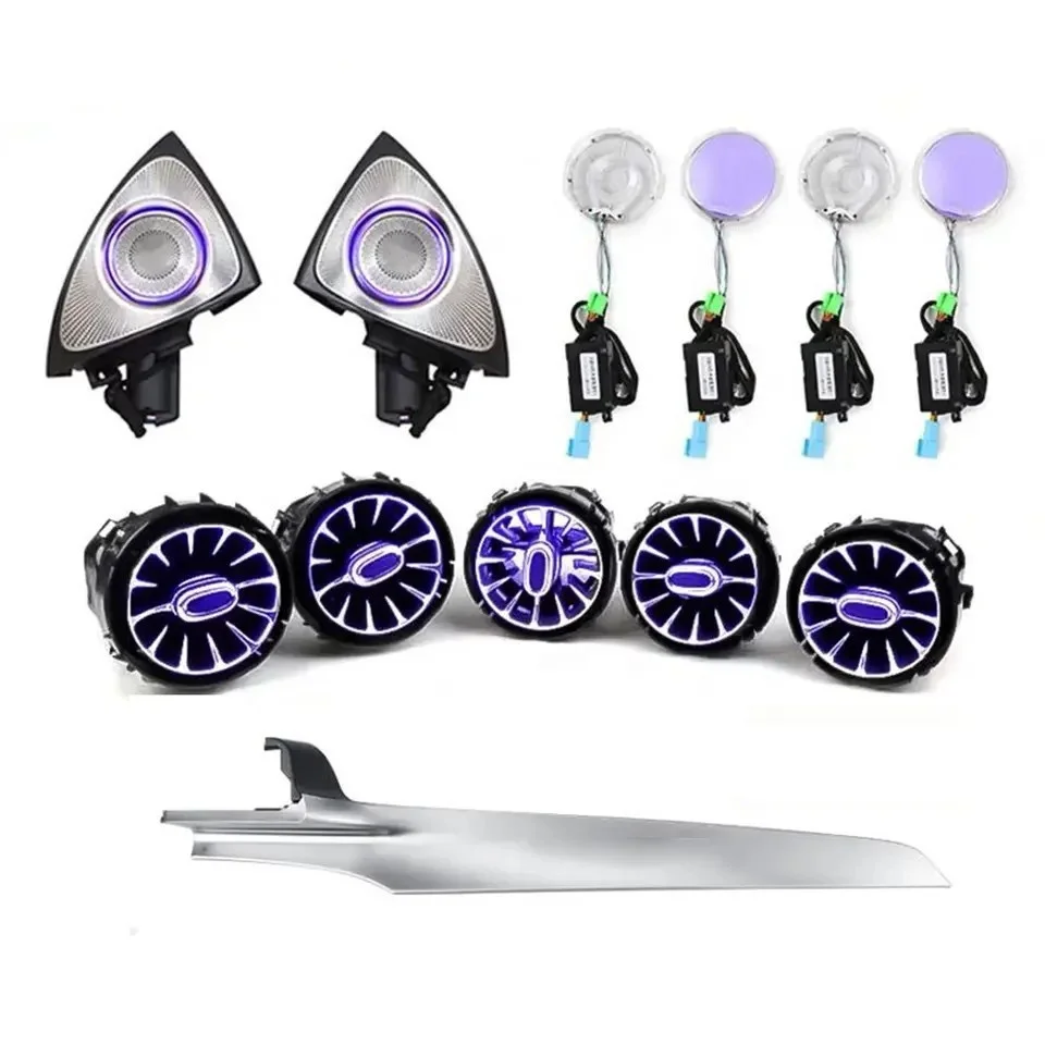 

Wholesale c220 c43 c300 c67 Light Accessories Interior Upgrade C Class W205 Ambient Lighting Air Vent AC Vent For Mercedes
