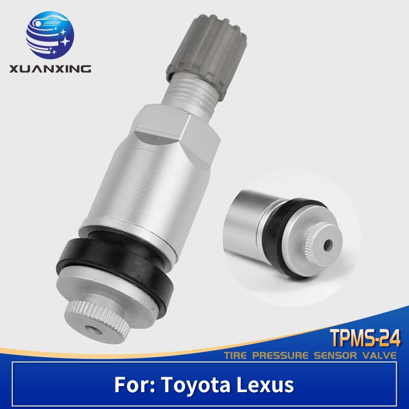 Tpms24 Tpms Valves Tire Pressure Monitoring Sensor Valve Stem Caps Aluminum Alloy For Toyota